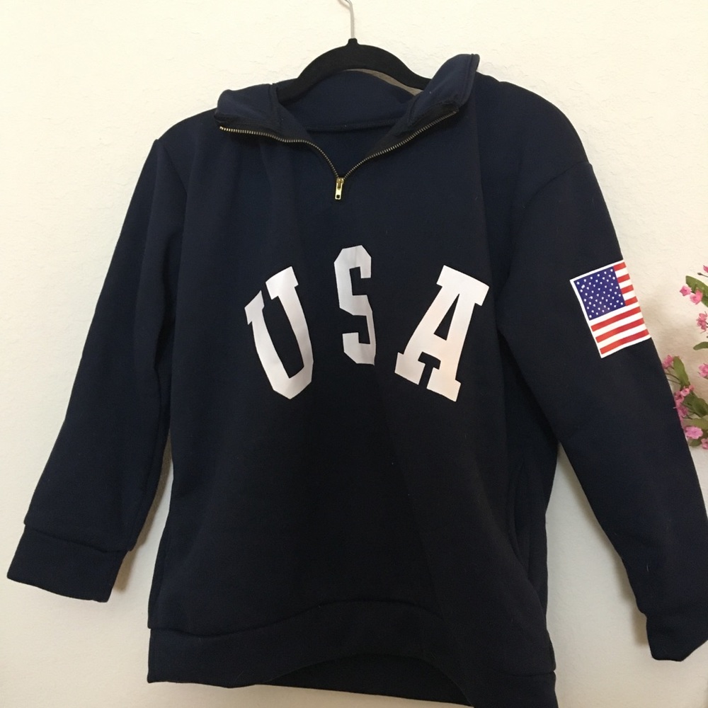 USA Zipup Pullover